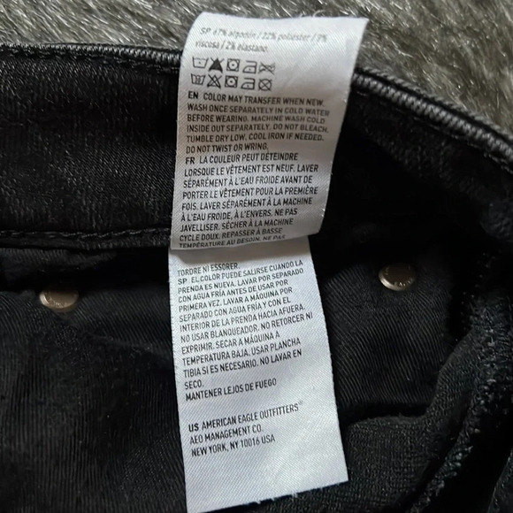 American  Eagle Black next level Flex mens denim slim straight jeans Sz … - Picture 13 of 15